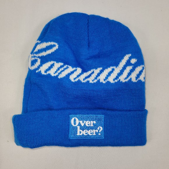 Canadian Club "Over Beer?" Toque Knit Winter Hat - Picture 1 of 1